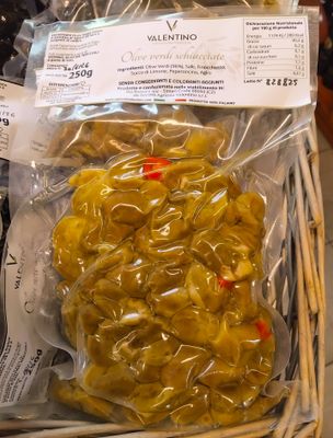 GRØNNE OLIVEN UTEN STEIN 250GR