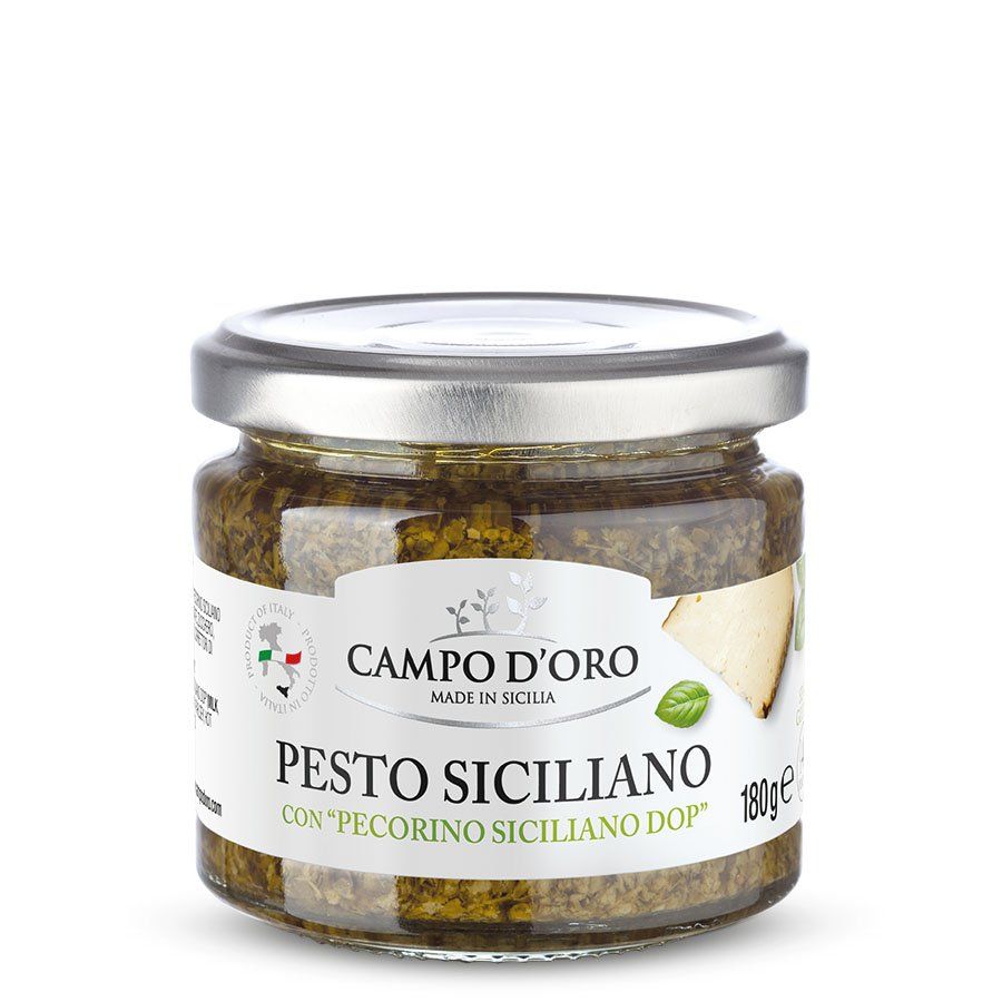 BASILIKUMPESTO MED “PECORINO SICILIANO DOP”