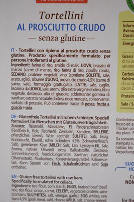 TORTELLINI MED SKINKE - GLUTENFRI