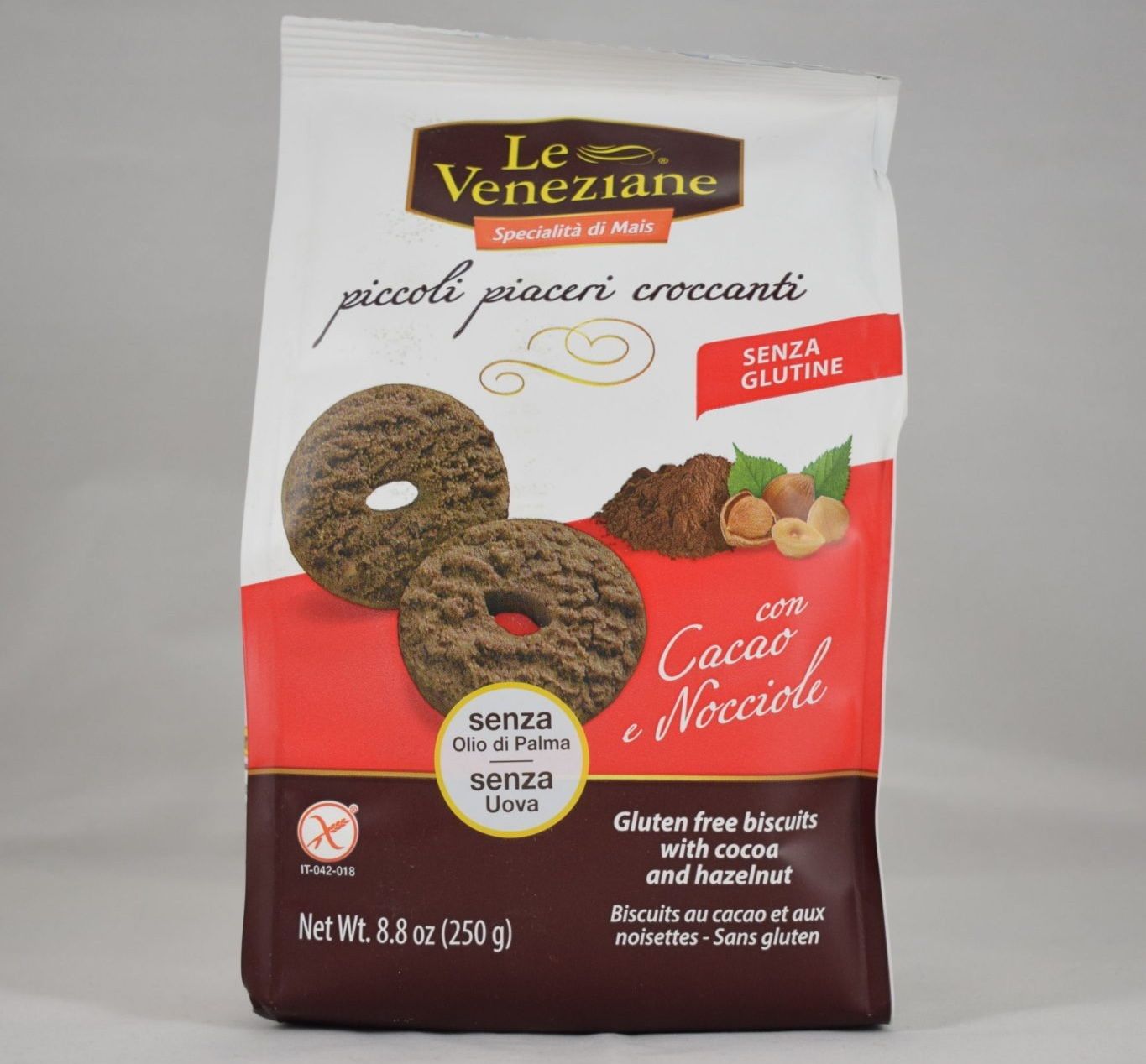 LE VENEZIANE - GLUTENFRI KAKAO- OG HASSELNØTTKJEKS