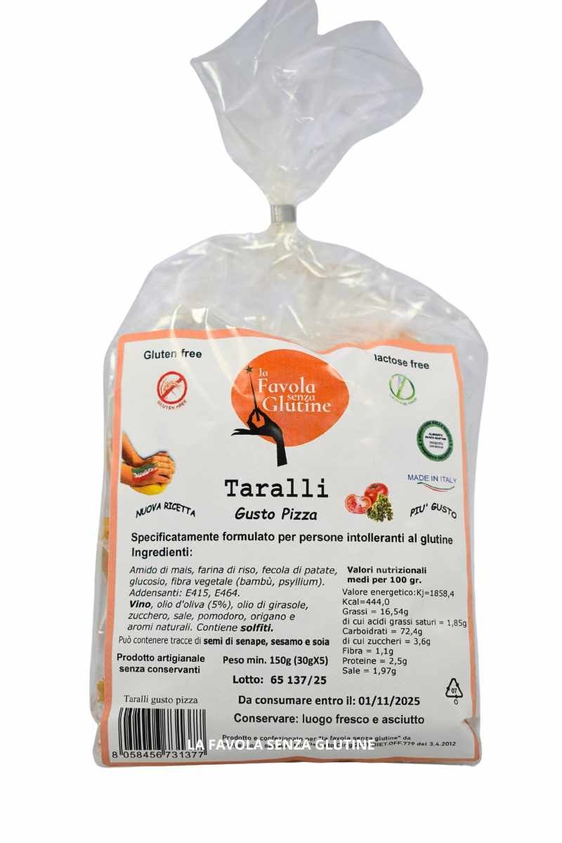 TARALLI MED PIZZASMAK - GLUTENFRI