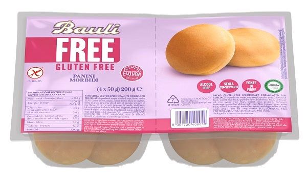 BAULI RUNDSTYKKER MED SURDEIG  4x75gr. GLUTENFRI