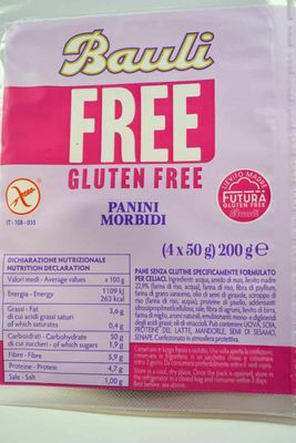 BAULI RUNDSTYKKER MED SURDEIG  4x75gr. GLUTENFRI