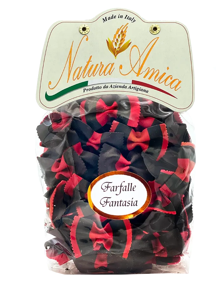 FARFALLE RØD &amp; SVART - 250GR
