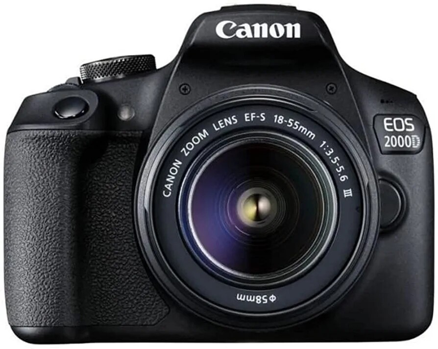 Canon EOS 2000D (Rebel T7) DSLR Camera + 18-55mm III Kit
