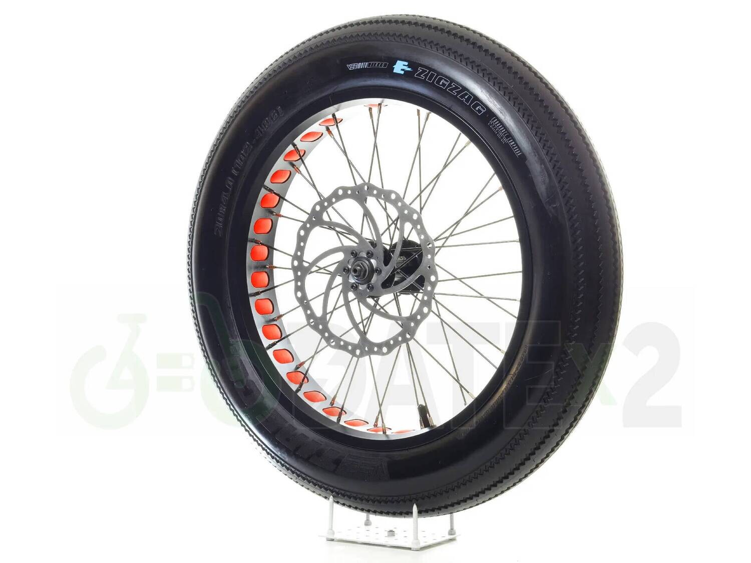DATE VEEx1 ZIGZAG probably the best VEE city tires for 204 fat bikes in the world (RED rim tape)
