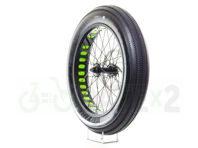 DATE VEEx1 ZIGZAG probably the best VEE city tires for 204 fat bikes in the world (GREEN rim tape)