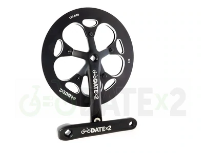 DATE CHx63T-BLACK strongest 7075AL crankset for a much better cadence & no more ghost pedalling