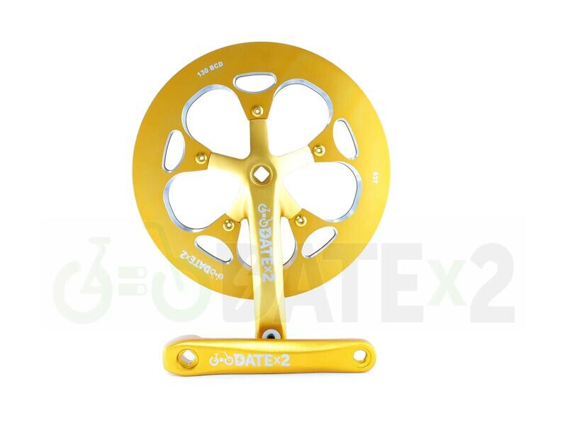 DATE CHx63T-GOLD strongest 7075AL crankset for a much better cadence &amp; no more ghost pedalling