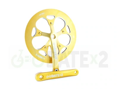 DATE CHx63T-GOLD stärkste 7075AL Kurbelgarnitur für eine deutlich bessere Trittfrequenz & kein Ghost-Pedaling mehr