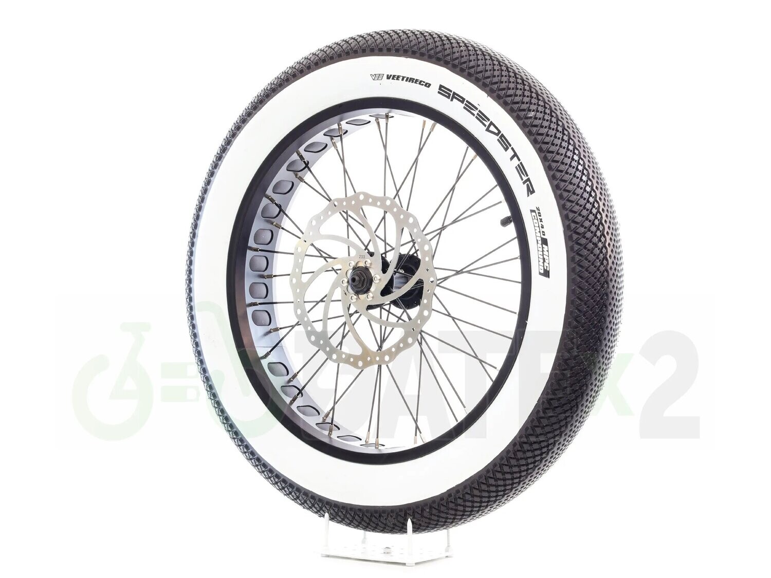 DATE VEEx3 SPEEDSTER white walls probably the lightest 20x4 VEE city tires in the world (BLACK rim tape)