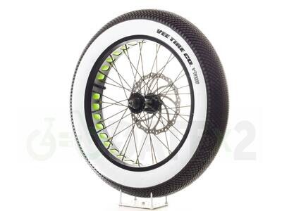 DATE VEEx4 SPEEDSTER ARAMID BELT probably the lightest puncture-proof 20x4 VEE city tires for 204 fat bikes in the world (GREEN rim tape)