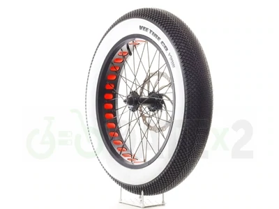 DATE VEEx4 SPEEDSTER ARAMID BELT probablement les pneus de ville 20x4 VEE increvables les plus légers au monde pour les fat bikes 204 (ruban de jante ROUGE)