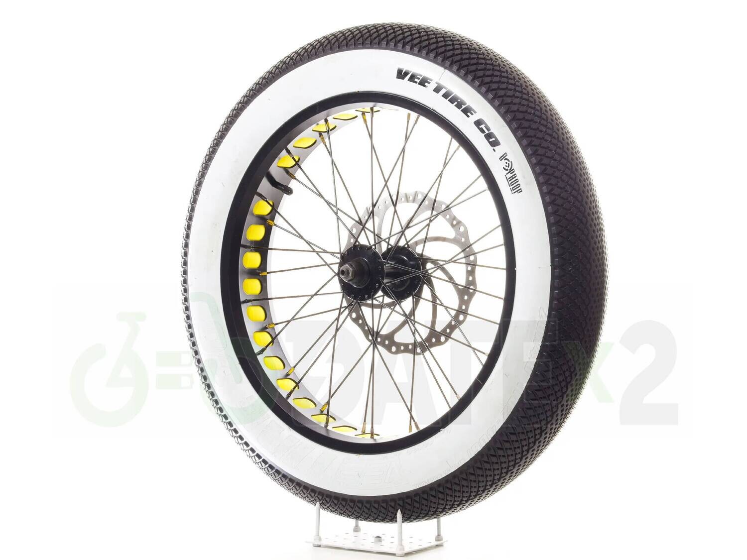DATE VEEx4 SPEEDSTER ARAMID BELT probably the lightest puncture-proof 20x4 VEE city tires in the world (GOLD rim tape)