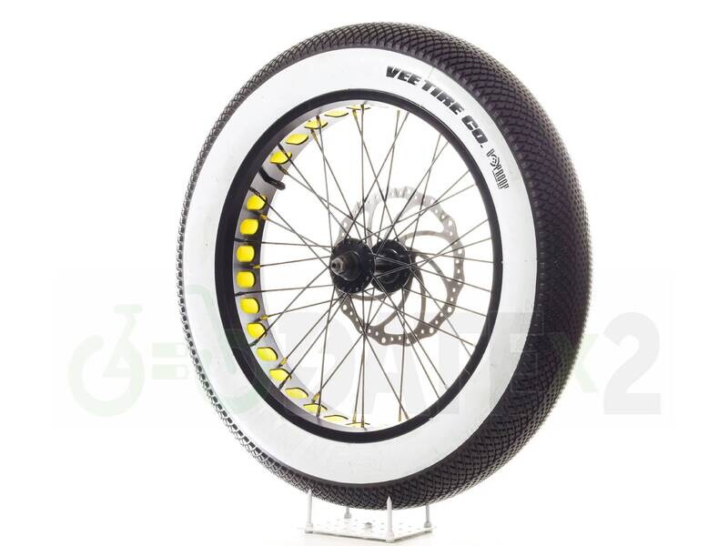 DATE VEEx4 SPEEDSTER ARAMID BELT probably the lightest puncture-proof 20x4 VEE city tires in the world (GOLD rim tape)