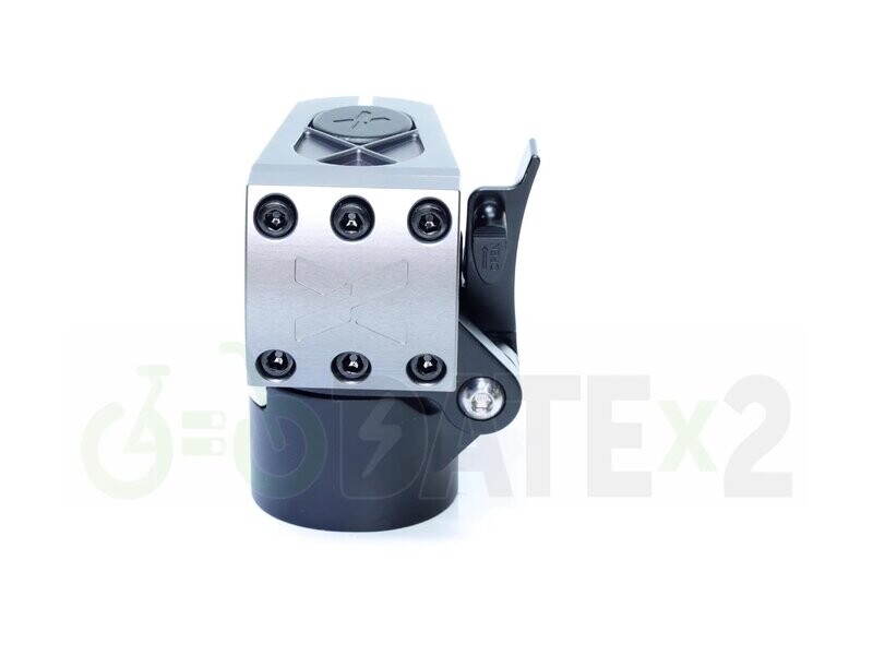 DATE X-TEMSx1-FOLDx1-STEALTH-GREY BMX foldable stem and loader