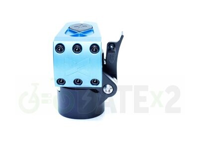 Potence et chargeur BMX pliables DATE X-TEMSx1-FOLDx1-eLECTRIC-BLUE