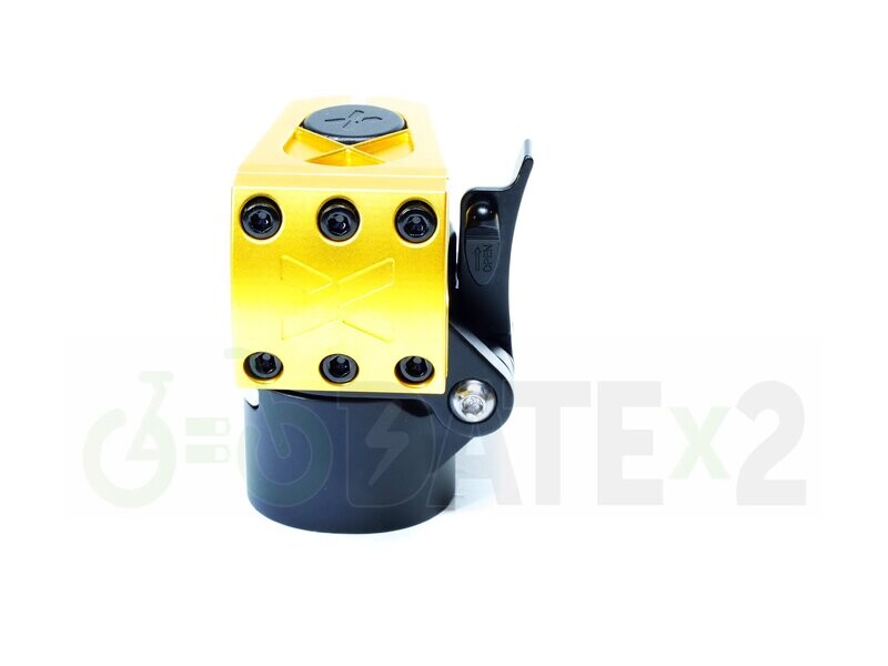 DATE X-TEMSx1-FOLDx1-BRIGHT-GOLD BMX foldable stem and loader