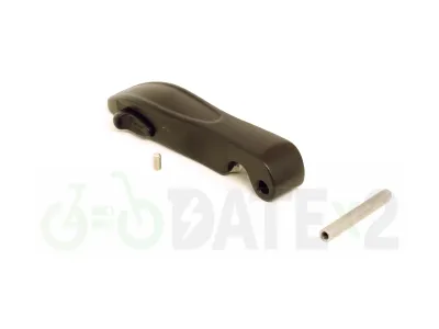 DATE FOLDx1-BLACK foldable lever in black aluminium color
