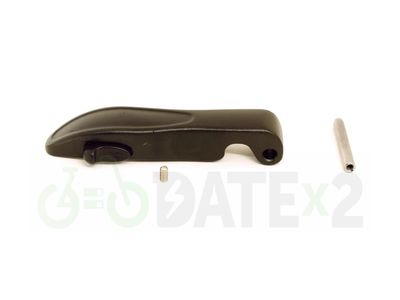 DATE FOLDx2-BLACK complete foldable mechanism with the lever in black aluminum color