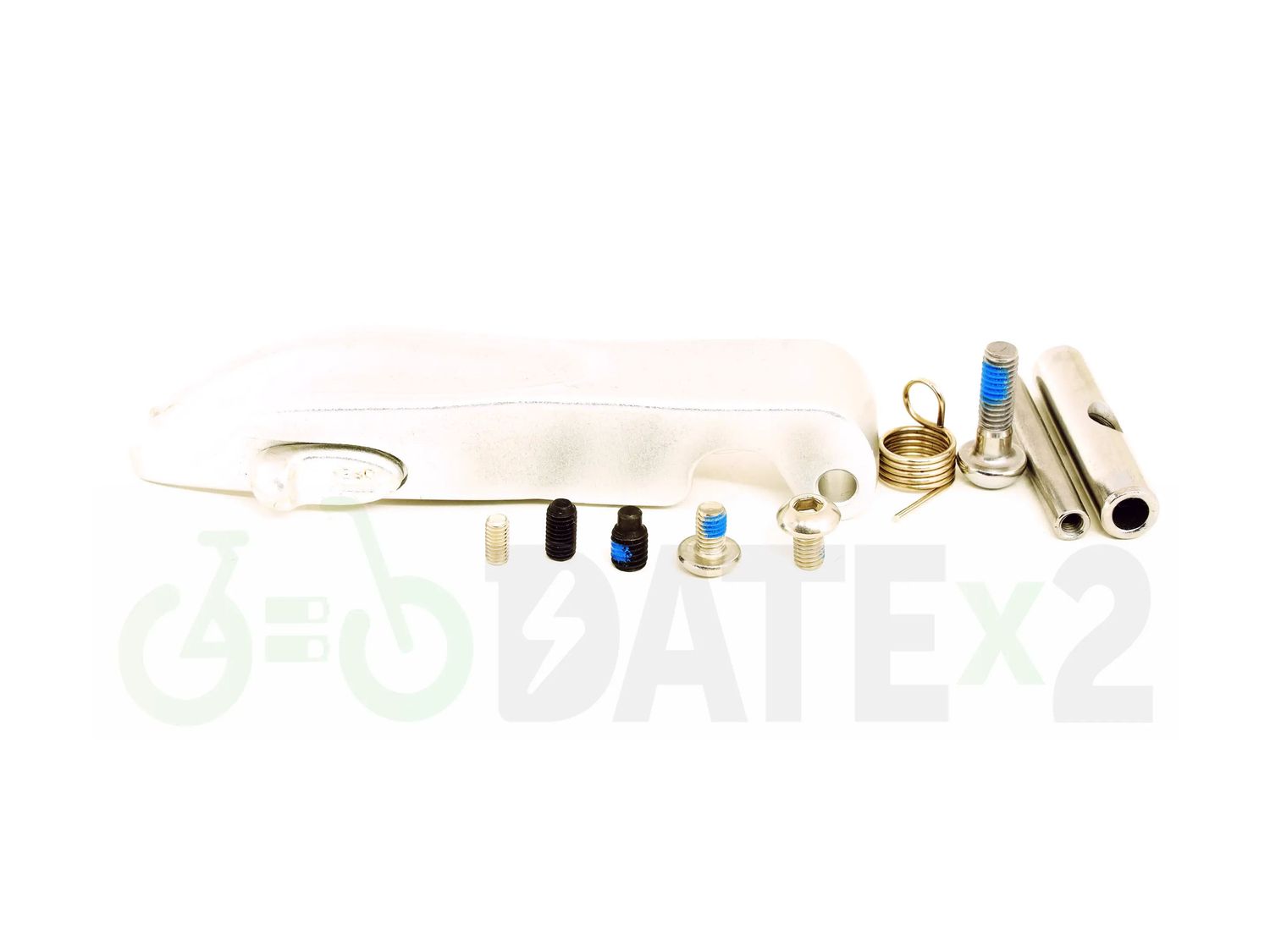 DATE FOLDx2-SILVER complete foldable mechanism with the lever in silver aluminium color