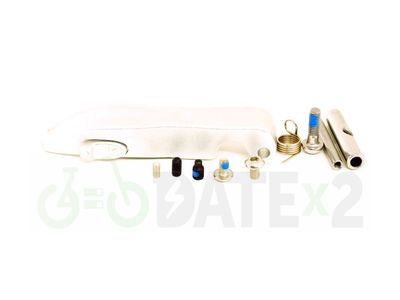 DATE FOLDx2-SILVER complete foldable mechanism with the lever in silver aluminium color