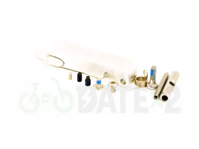 DATE FOLDx2-SILVER complete foldable mechanism with the lever in silver aluminium color