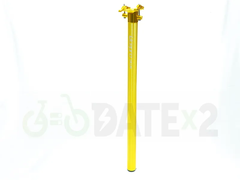 DATE SEATPOSTx3-GOLD gorgeous 204 33.9mm seatpost in GOLD adonized color