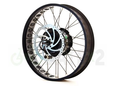 DATE BFx1RW BAFANG 250W 20x4 roda traseira completa com roda livre 11-34T e rotores de 203 mm e adaptadores