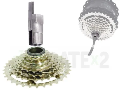 Инструмент за демонтиране на свободния венец DATE FWx8RT-BAFANG за двигатели BAFANG 750W или 250W, когато кабелът на двигателя излиза от дясната страна