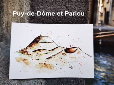 Cartes postales plantes et paysages d'Auvergne