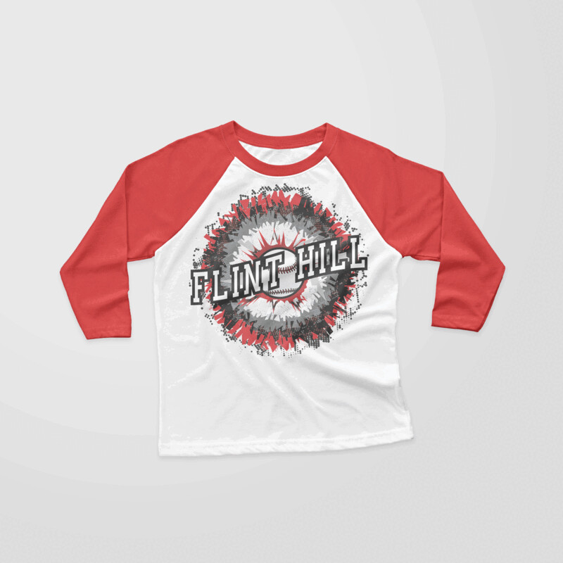 Child Flint Hill Baseball Raglan