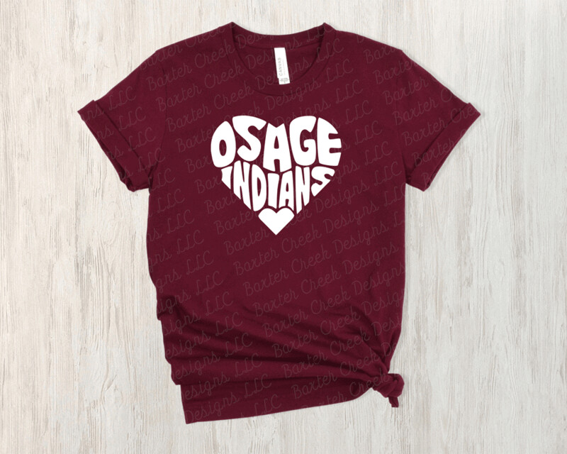Osage Love My School Design Heart