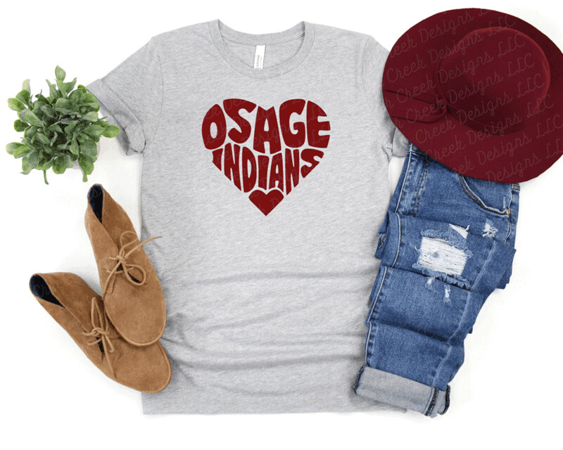 Osage Love My School Design Heart