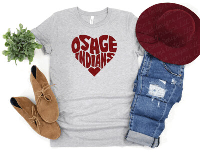 Osage Love My School Design Heart