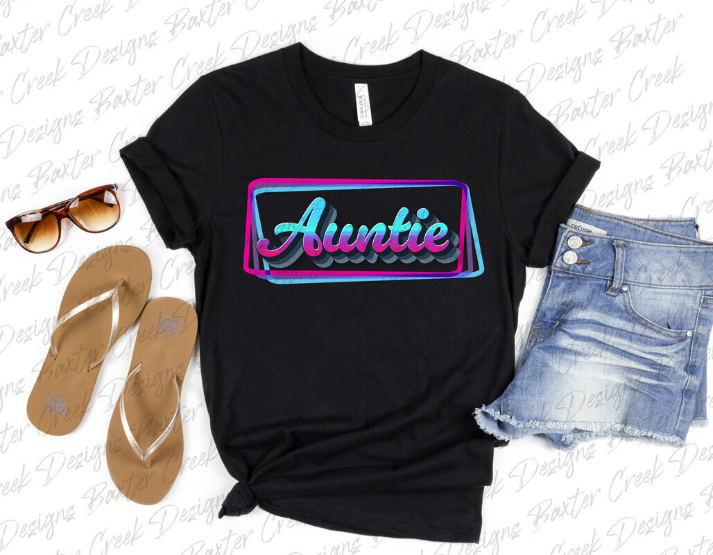 Auntie Cool Retro DTF Transfer