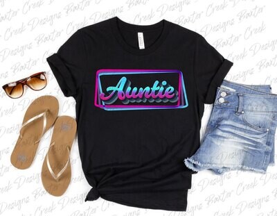 Auntie Cool Retro DTF Transfer