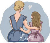 Mother Daughter Besties DTF Transfer