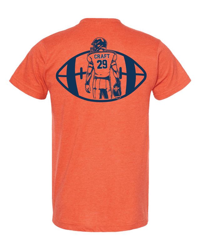 Adult Football Parent 2 sided tee