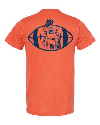 Adult Football Parent 2 sided tee