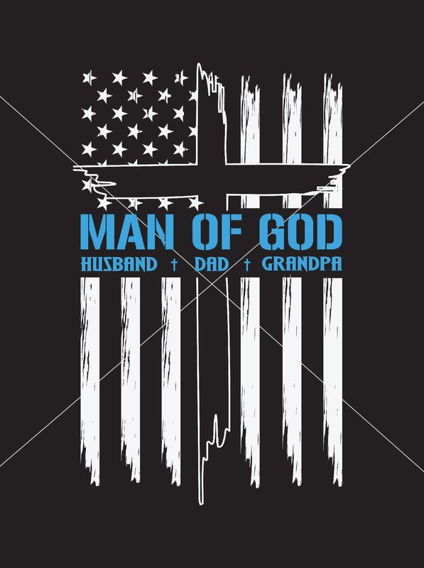 Father&#39;s Day Grandpa Man of God - DTF Transfer