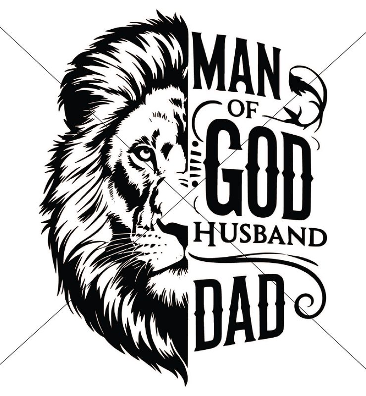 Father&#39;s Day Man of God Husband Dad - DTF Transfer