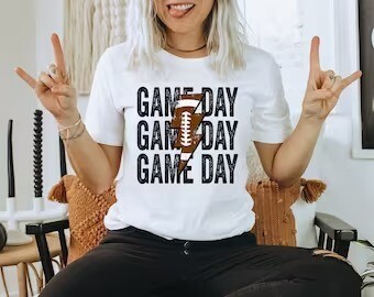 Gameday Leopard Lightning Bolt Football Shirt, Football Shirt for Women, Fall Football shirt