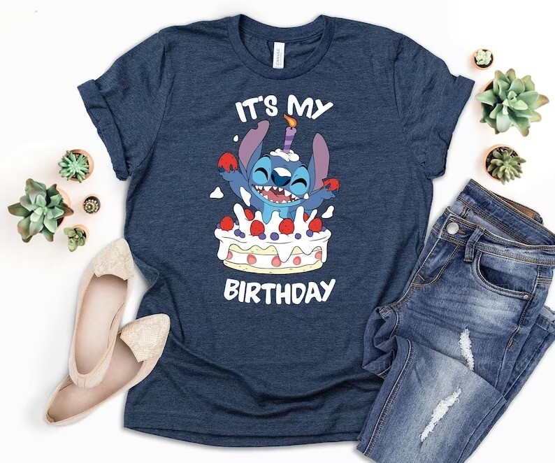 It's My Birthday T-shirt, Stitch Shirt, Disney Birthday Shirt, Stitch Party Shirt, Disney Birthday Squad Shirts, Toddler Disney Shirts