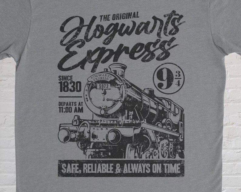 Wizard Train Shirt | Universal Shirt | Potter Shirts | Magical Gifts | Platform | HP Shirt | Wizard School