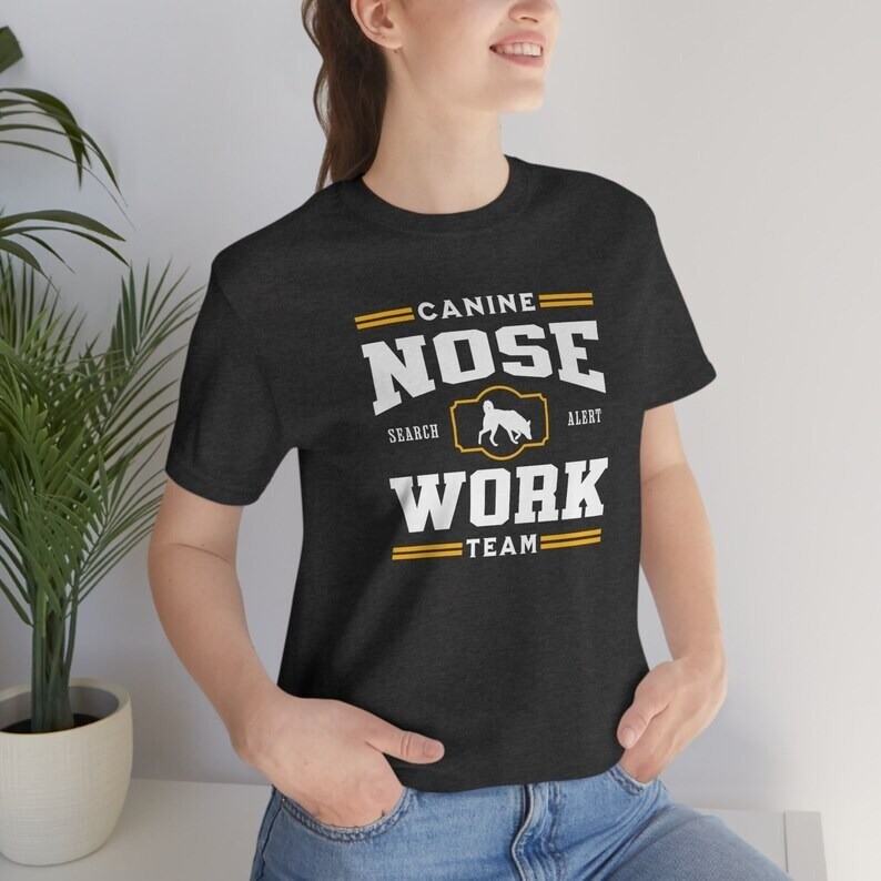 K9 Nose Work T-Shirt, Canine Nosework Tee, Dog Scent Training Tshirt, Dog Training Tee, Dog Sports Top
