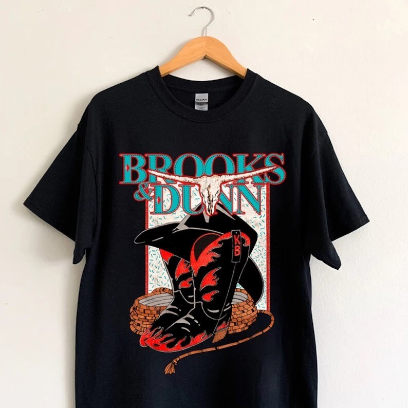 Vintage BROOKS & DUNN Graphic Tee, country band, Reboot Tour 2023, Concert Tee, boot scootin boogie, brooks and dunn, country music tee