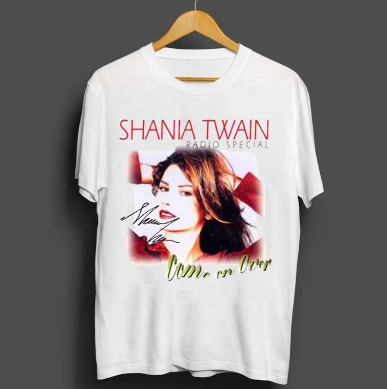 Vintage Shania Twain Shirt, Shania Twain Queen of Me Tour 2023 Tee, Shania Twain Singer Music Gift, Shania Twain Merch, Country Music Shirt