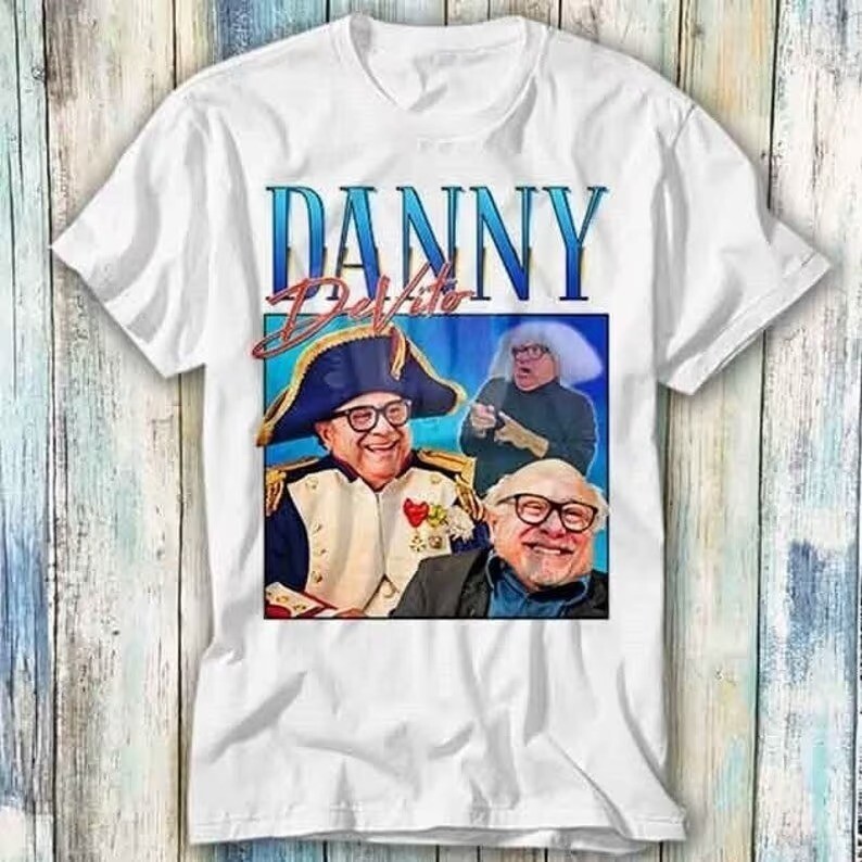 Danny Devito Parody 80s T Shirt Meme Gift Funny Top Tee Style Unisex Gamer Movie Music 641