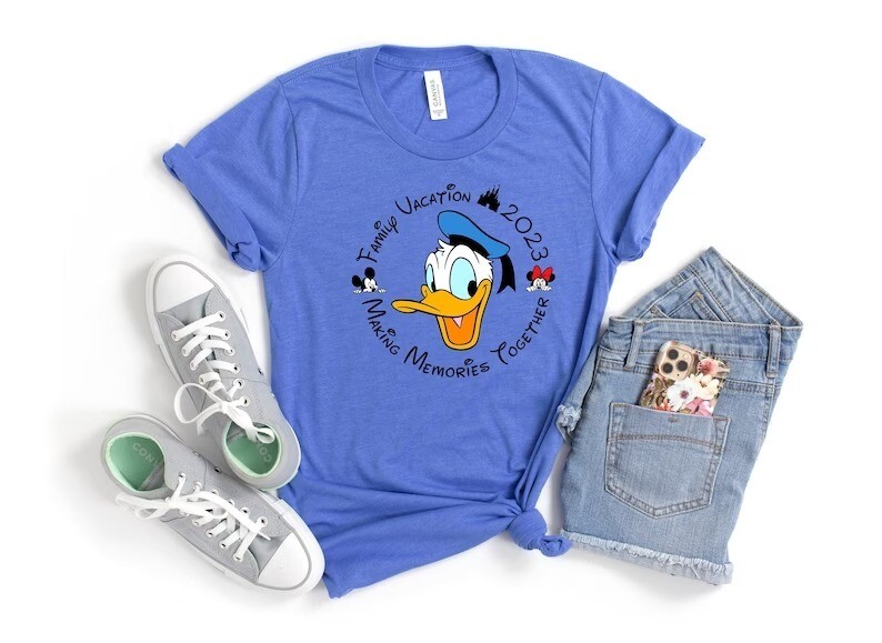 Disney Family Vacation 2023 Donald Duck Shirt, Disney Making Memories Together Shirt Hoodie Sweatshirt, Disney Donald Duck Shirt